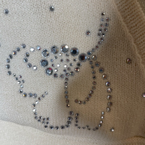 Vtg St. John by Marie Gray Sweater Skirt Set Santana Knit Size 10 Cream - Picture 3 of 15